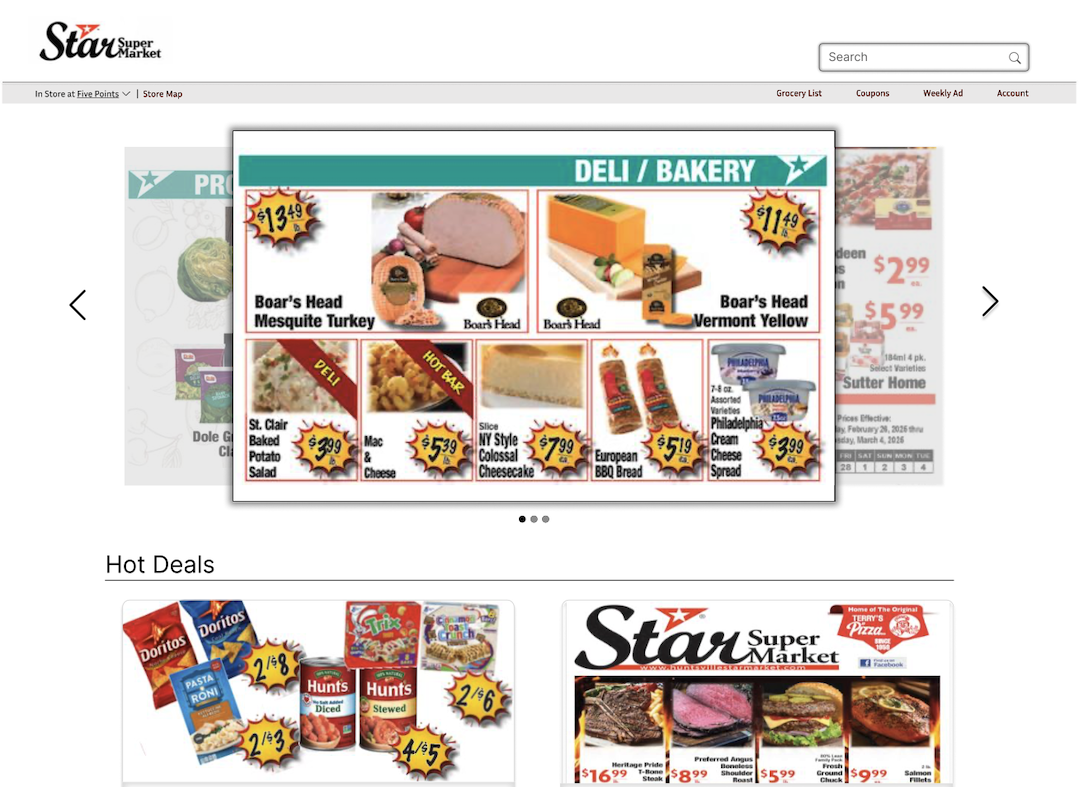 UX Case study, Grocery store website thumbnail